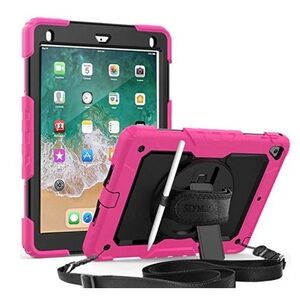 Seymac iPad 9.7 5th/6th Gen Shockproof Case with Screen Protector